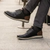 Rieker 14755-00 Black & Tan Smart Casual Shoe | newshoes.ie
