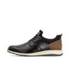 Rieker 14755-00 Black & Tan Smart Casual Shoe | newshoes.ie