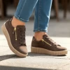 Gabor 6010.02.005 Brown Suede Casual Shoes | newshoes.ie