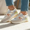 Rieker Sport W2501-82 White Beige Blue Orange Water-Repellent Sneaker | newshoes.ie