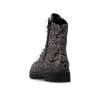 Remonte D2S72-03 Black Brown Combi Croc Lace Boot | newshoes.ie