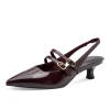 Marco Tozzi 29508-45 511 Bordeaux Patent Slingback Pump | newshoes.ie