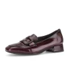 Gabor 4002.01.006 Mullberry Patent Leather Block Heel Loafer | newshoes.ie