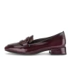 Gabor 4002.01.006 Mullberry Patent Leather Block Heel Loafer | newshoes.ie
