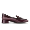 Gabor 4002.01.006 Mullberry Patent Leather Block Heel Loafer | newshoes.ie