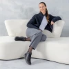 Remonte D0782-00 Black Tex Ankle Boot | newshoes.ie