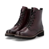 Remonte D8661-35 Wine Leather Biker Boot | newshoes.ie
