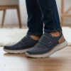 Rieker B1854-14 Navy Tan Wider Fit Velcro Casual Shoe | newshoes.ie