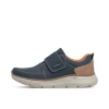 Rieker B1854-14 Navy Tan Wider Fit Velcro Casual Shoe | newshoes.ie
