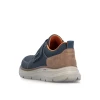 Rieker B1854-14 Navy Tan Wider Fit Velcro Casual Shoe | newshoes.ie