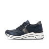 Remonte D0T09-14 Navy Blue Metallic Wide Fit Casual Shoe | newshoes.ie