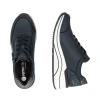 Remonte D0T09-14 Navy Blue Metallic Wide Fit Casual Shoe | newshoes.ie