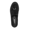 Gabor 4009.02.001 Black Suede Leather Block Heel Loafer | newshoes.ie