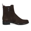 Caprice 9-25304-41 342 Brown Suede Low Block Heel Ankle Boot | newshoes.ie