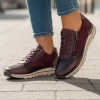 Remonte R6714-30 Burgundy Wine Sneaker | newshoes.ie