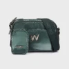 Wonders Cloud WB-52002 Moss Green Nylon Bag | newshoes.ie