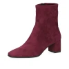 Caprice 9-25354-41 514 Bordeaux Stretch Ankle Boot | newshoes.ie