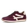 Gabor 6032.01.004 Burgundy Suede Leather Wide Fit Trainer | newshoes.ie