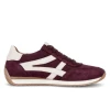 Gabor 6032.01.004 Burgundy Suede Leather Wide Fit Trainer | newshoes.ie