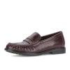 Gabor 4009.01.002 Mullberry Leather Block Heel Loafer | newshoes.ie