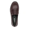 Gabor 4009.01.002 Mullberry Leather Block Heel Loafer | newshoes.ie