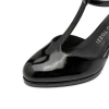 Marco Tozzi 24419-45 018 Black Patent T-Bar Pump | newshoes.ie