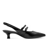 Marco Tozzi 29508-45 018 Black Patent Slingback Pump | newshoes.ie