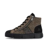 Rieker N5931-25 Black Leopard Print High Top | newshoes.ie