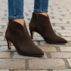 Gabor 8017.01.002 Mocca Pointed Toe Ankle Boot | newshoes.ie