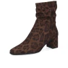 Caprice 9-25304-47 420 Brown Leopard Print Block Heel Ankle Boot | newshoes.ie