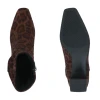 Caprice 9-25304-47 420 Brown Leopard Print Block Heel Ankle Boot | newshoes.ie