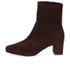 Caprice 9-25354-41 302 Dark Brown Stretch Ankle Boot | newshoes.ie