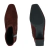 Caprice 9-25354-41 302 Dark Brown Stretch Ankle Boot | newshoes.ie