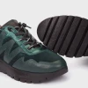 Wonders Odisei 110 Alpine Green Women's Leather Sneaker | newshoes.ie