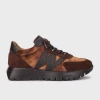 Wonders Odisei 111 Brown Leather Women's Sneaker | newshoes.ie