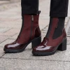 Marco Tozzi 25405-47 550 Bordeaux Block Heel Ankle Boot | newshoes.ie