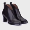 Wonders Vflex 12 L-1112 Black Block Heel Bootee | newshoes.ie