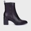 Wonders Vera 01 L-1601 Black Leather Ankle Boot | newshoes.ie
