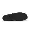 Clarks Livia Jane 26320258 Black Croc Mary Jane Style Flat Pump | newshoes.ie