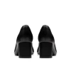 Clarks Fernie Court 26183032 Black Leather Block Heel Dress Shoe | newshoes.ie