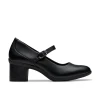 Clarks Shaya Jane 26182996 Black Leather Dressy Shoe | newshoes.ie