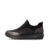 Remonte D2V01-05 Brown, Bronze & Leopard Wide Fit Sneaker | newshoes.ie