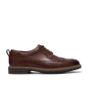 Clarks Aldwin2 Limit 26320107 Dark Tan Leather Brogue Men's Formal Shoe | newshoes.ie