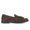 Gabor 4009.02.003 Cacao Suede Leather Block Heel Loafer | newshoes.ie