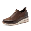 Marco Tozzi 2-24780-45 353 Choco Brown Wedge Sneaker | newshoes.ie