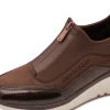 Marco Tozzi 2-24780-45 353 Choco Brown Wedge Sneaker | newshoes.ie