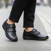 G-Comfort P-6507S Black Soft Leather Wide Fit Twin Velcro Waterproof Casual Shoe | newshoes.ie