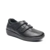 G-Comfort P-6507S Black Soft Leather Wide Fit Twin Velcro Waterproof Casual Shoe | newshoes.ie