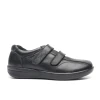 G-Comfort P-6507S Black Soft Leather Wide Fit Twin Velcro Waterproof Casual Shoe | newshoes.ie