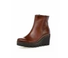 Gabor 8045.01.003 74.780.24 54.780.24 34.780.24 Tan Sattel Wedge Ankle Boot | newshoes.ie